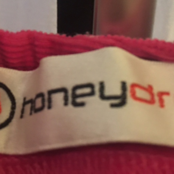 HoneyDrop Hot Pink lightweight corduroy pants - Picture 2 of 4